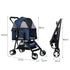 PaWz Large Pet Stroller Dog Cat Carrier Blue-2006733031045468162