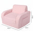 BoPeep Kids Sofa Fold Out Couch 3 In 1 Teddy Fleece Convertible Chair Pink-2109799595553525763