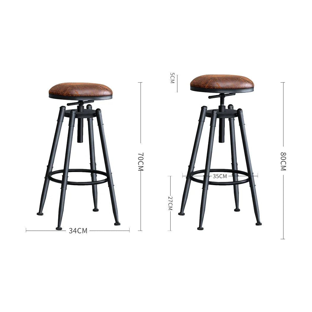 Levede 4x Bar Stools Industrial Kitchen-2018816924095483906
