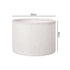 Emitto Lamp Shade 4pc Linen Drum E26 E27 with E14 Ring for Home Decor Beige-2109799596627267587