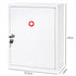 Levede Medicine Storage Box Lockable 3-Tier Wall Cabinet Alloy Steel White-2100035001486807042