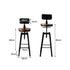 Levede 4x Bar Stool Kitchen Wooden Metal-2018816932970631170