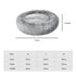 PaWz Pet Bed Memory Foam Dog Donut Charcoal Medium-1864184559495680002