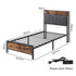 Levede Single Bed Frame Industrial Tufted Soft Storage Headboard USB Charge-2100034936651255810