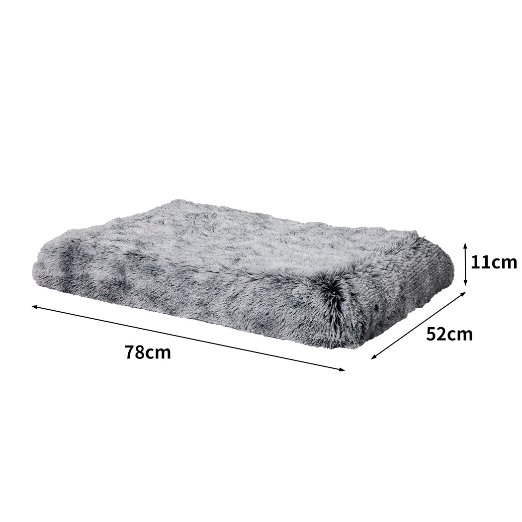 PaWz Replaceable Pet Bed Cover Plush Charcoal Small-1910112984856924162