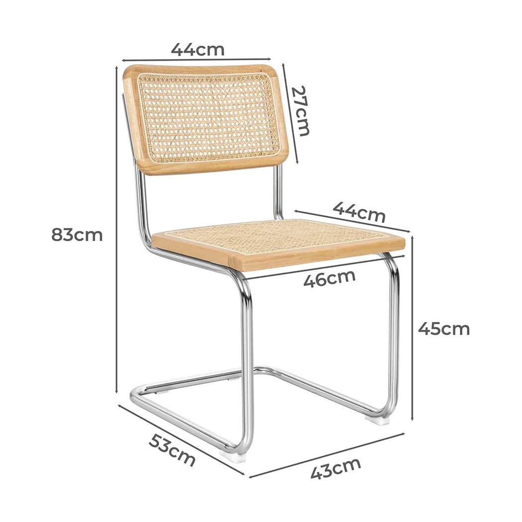 Levede 2x Rattan Chair Dining Chairs-2018816918265401346