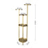 Levede Plant Stand Outdoor Indoor Flower Gold Medium-2018816737776111618