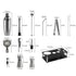Cocktail Shaker Set Stainless Steel-2006732942008782850