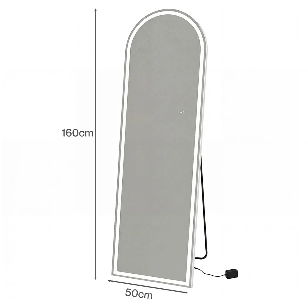Levede 165cm Full Length Mirror Arched Dressing Mirrors Free Stand Wall Mounted-2050059008672403458