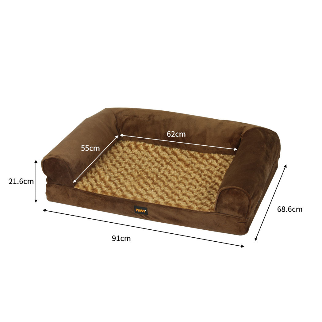 PaWz Pet Bed Sofa Dog Bedding Soft Warm L-1894516777250066434