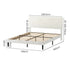 Levede Double Bed Frame Upholstered Adjustable Headboard Platform Mattress Base-2050056771569061890