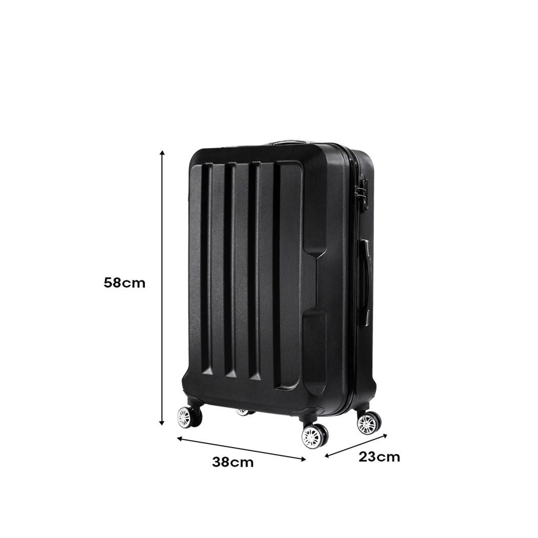 Slimbridge 20" Travel Luggage Lightweight Black 20 inch-2018816809947500546
