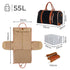 Slimbridge Garment Bags 2 in 1 Hanging Suit Bag Black-1894516795394625538