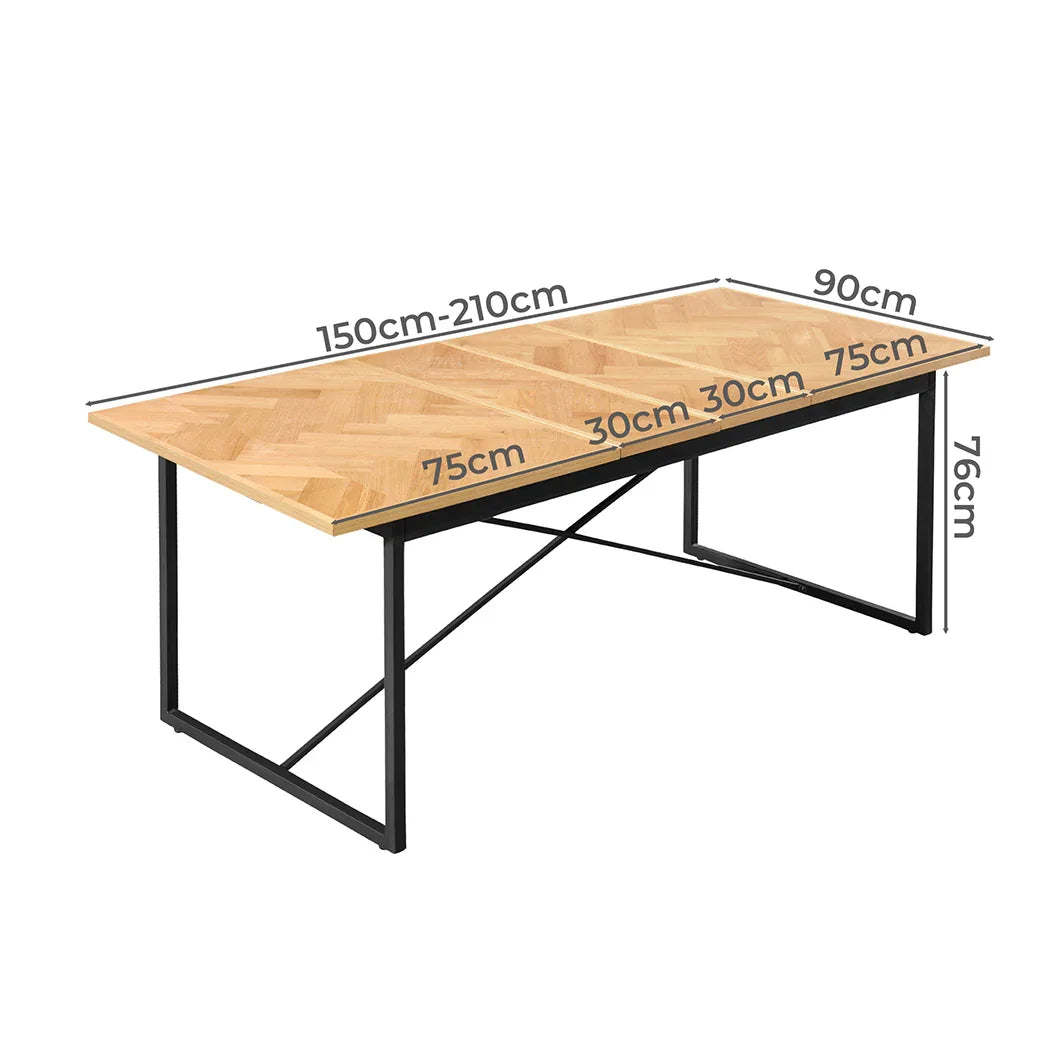 Levede Dining Table Extendable Rectangle Kitchen-2006732836014526466