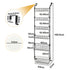 Toque Over the Door Pantry Organiser 6 Tiers Metal Hanging Storage Rack Black-2050059015542673410