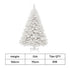 Santaco 1.5M 380 Tips White Christmas Tree-1950770005092208642