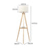 EMITTO Tripod Floor Lamp with Shelf-2018816831451697154