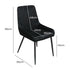 Dining Chairs x 8 Padded Seat Soft Velvet-2006732734201991170