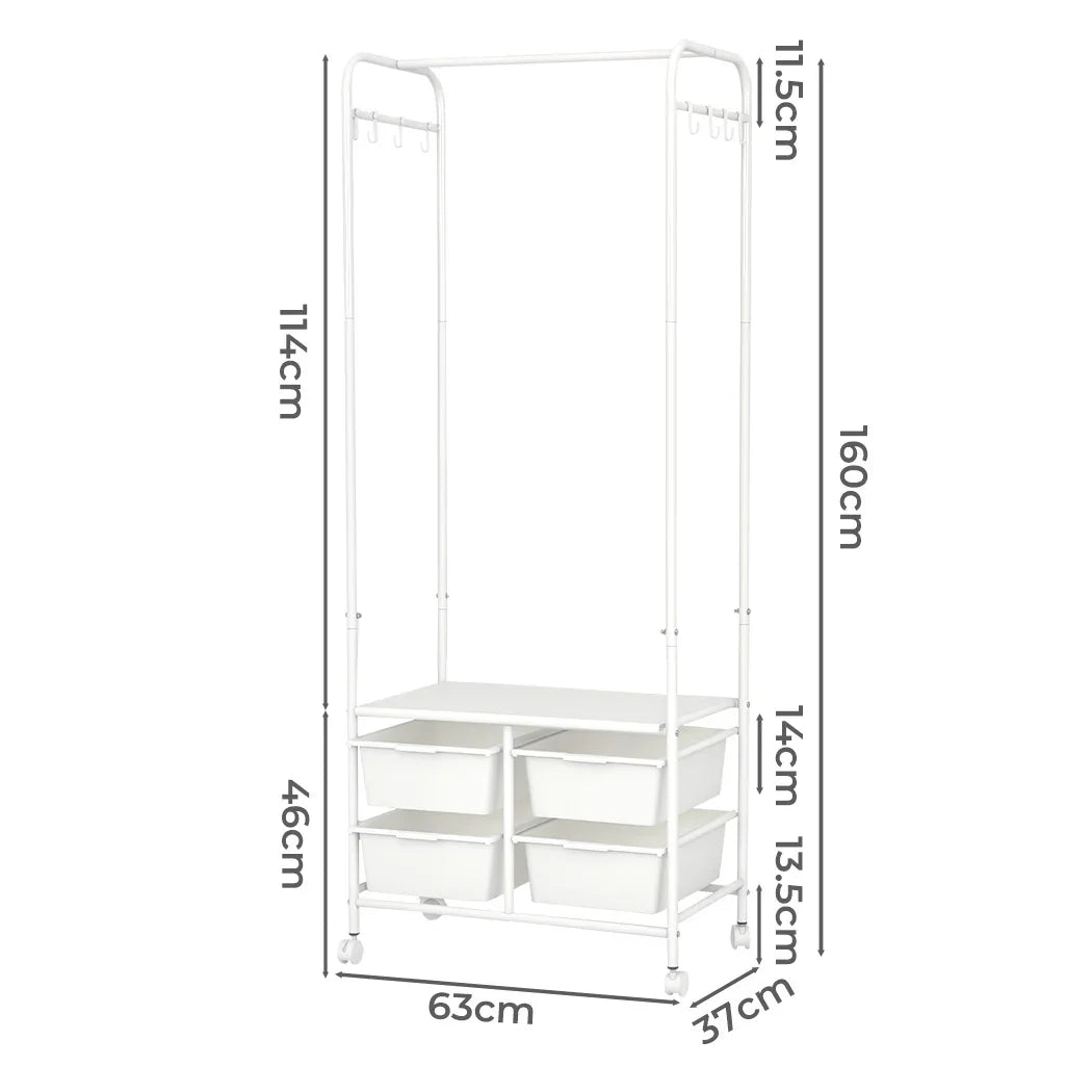 Levede 63CM Clothes Rack Stand Heavy Duty Hanging-2006732699791921154
