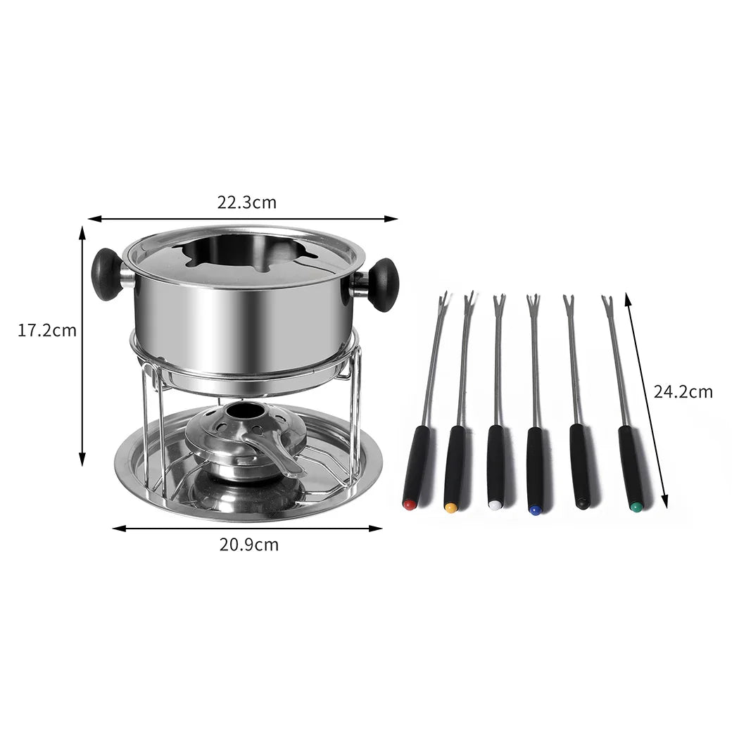 Toque Classic Fondue Set 12pcs Stainless-2006733054411935746