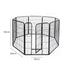 PaWz 8 Panel Pet Dog Playpen Puppy Exercise Black 24 inch-1864183334817632258