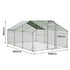 Pawz 600x300x194cm Large Metal Walk-in Chicken Coop Cage-2006732696268705794