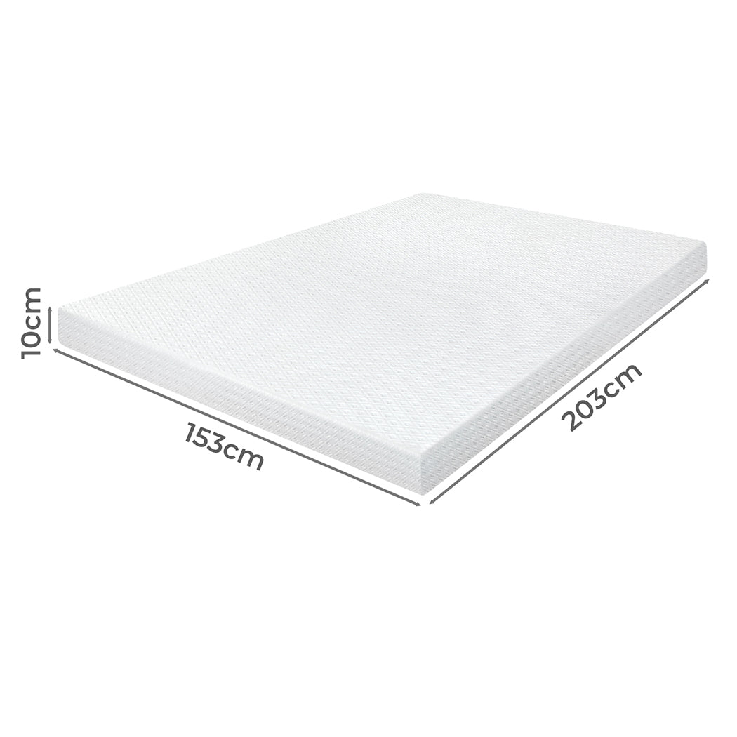 Dreamz Dual-Layer Memory Foam Mattress Topper 10cm-2050056832998838274