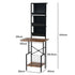 Levede Tall Record Player Stand Vinyl Storage Up to 200 Albums Turntable Rack-2050056774895144962