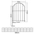 Mountview 10 Pcs Garden Fence Border Rustproof Metal-2050056905753235458