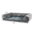 PaWz Pet Bed Sofa Dog Beds Bedding Soft M Cover Grey Cover Medium-1864184497159933954