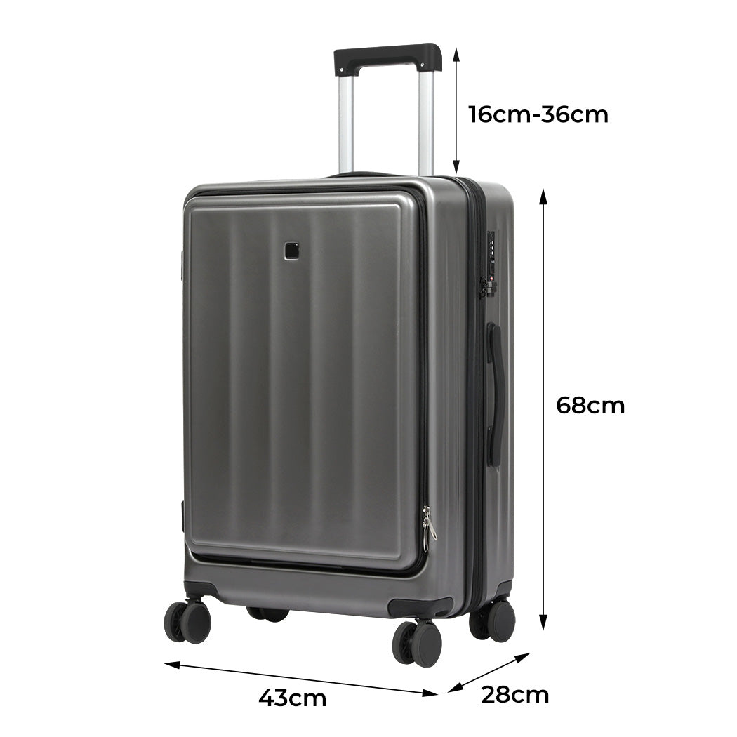 Slimbridge 26"Luggage Trolley Travel Suitcase-1894516770090389506