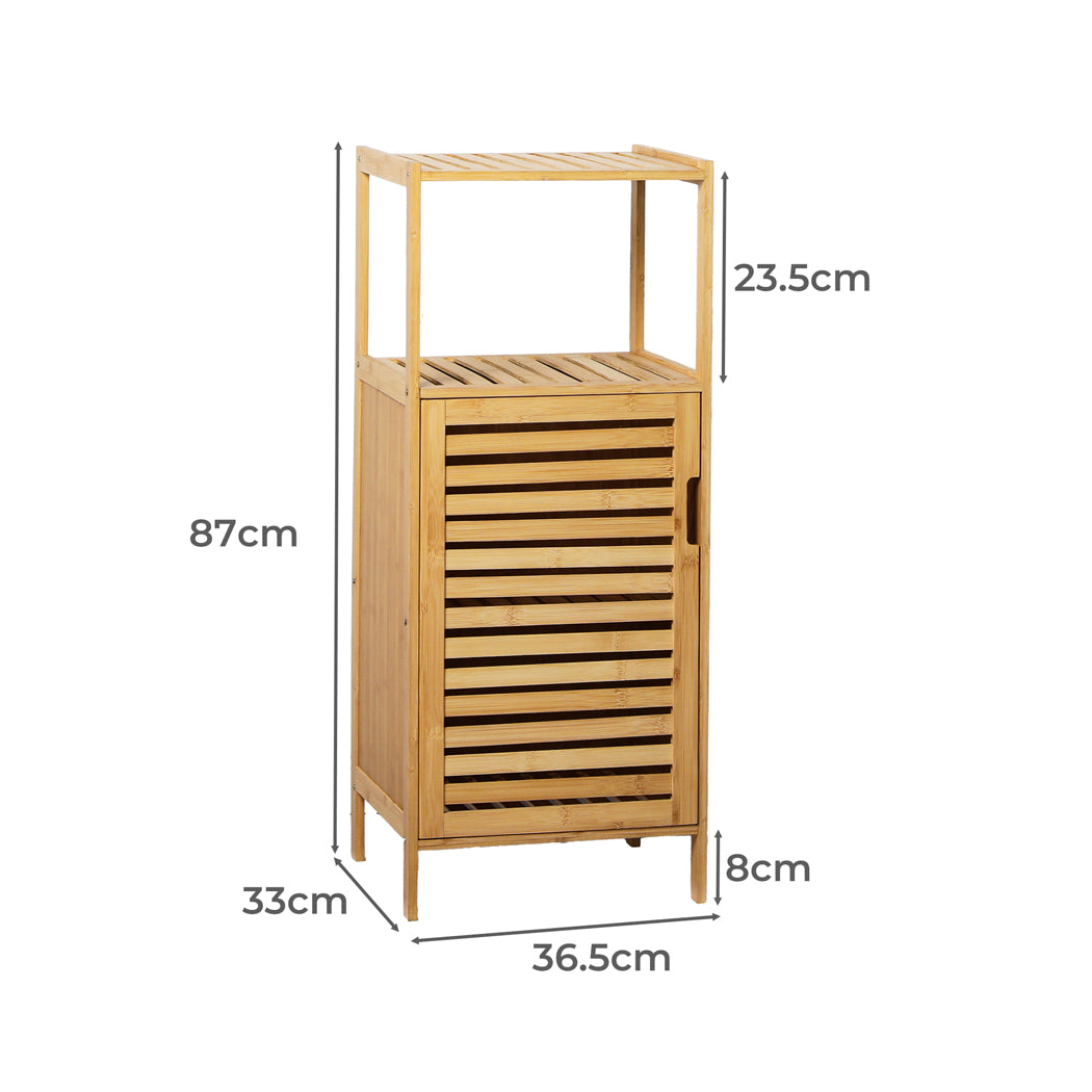 Levede  Bathroom Bamboo Storage Cabinet Natural