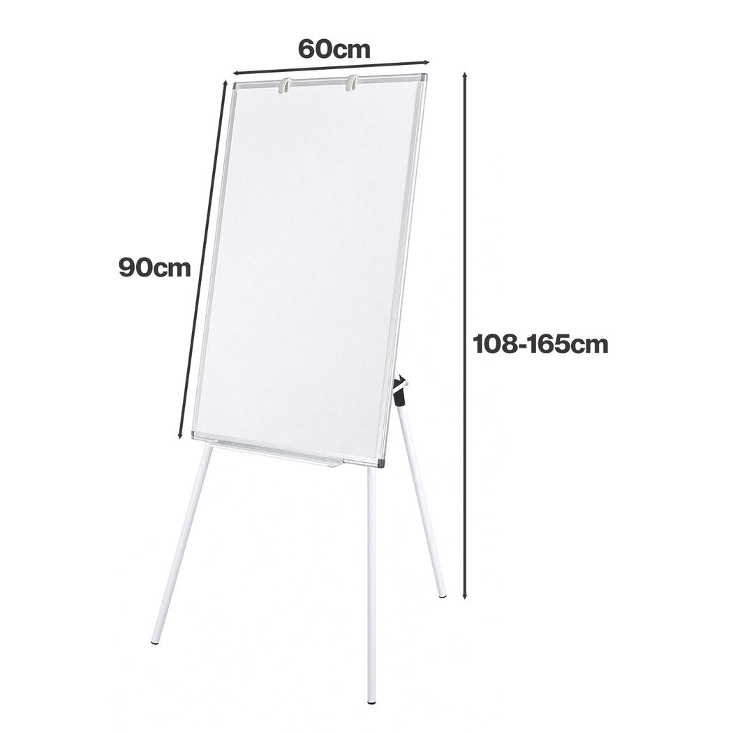 Levede Whiteboard Magnetic Adjustable Tripod Easel Dry Erase for Office White-2100035036660240386