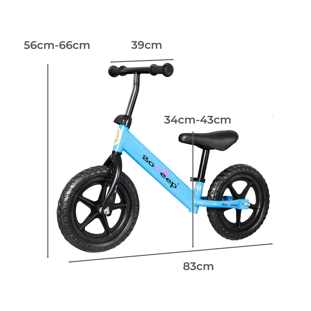 BoPeep Kids Balance Bike Ride On Toys Blue-1864184331220684802