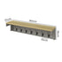 Levede Coat Rack Wall Mounted Shelf 7 Double Hooks Storage Entryway Hallway Grey-2050056761989271554