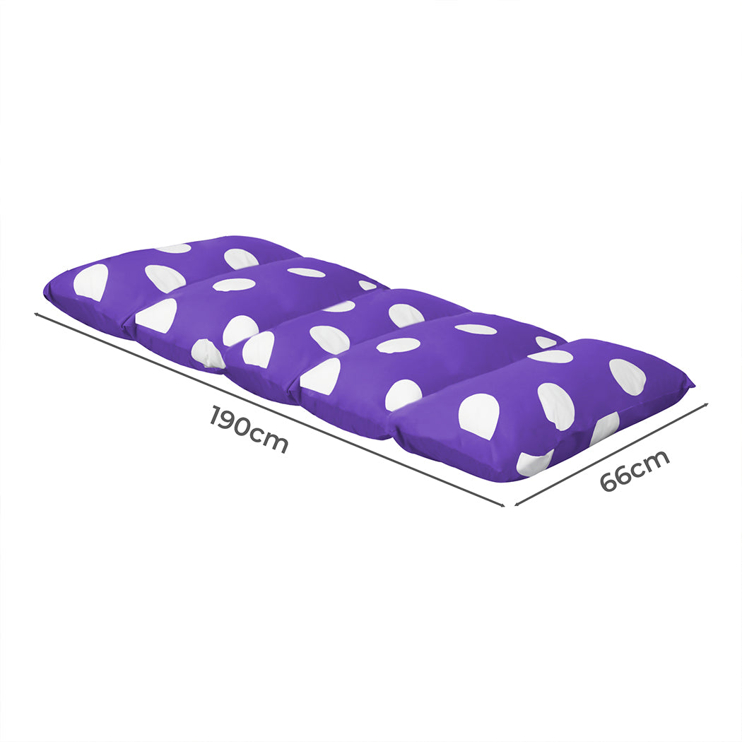 Dreamz Foldable Mattress Kids Pillow Purple Medium-1864184488792297474