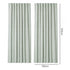 Marlow Blackout Curtains Thermal Linen Look Blockout Drapes 2 Panels Green-2072893564542652418