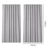 Marlow 2 Panels Blackout Curtains Thermal Linen Look Blockout Drapes Grey-2072893565721251842