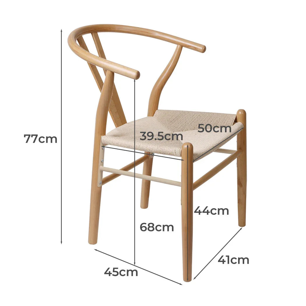 Levede 6x Dining Chairs Wooden Hans-2018816941006917634