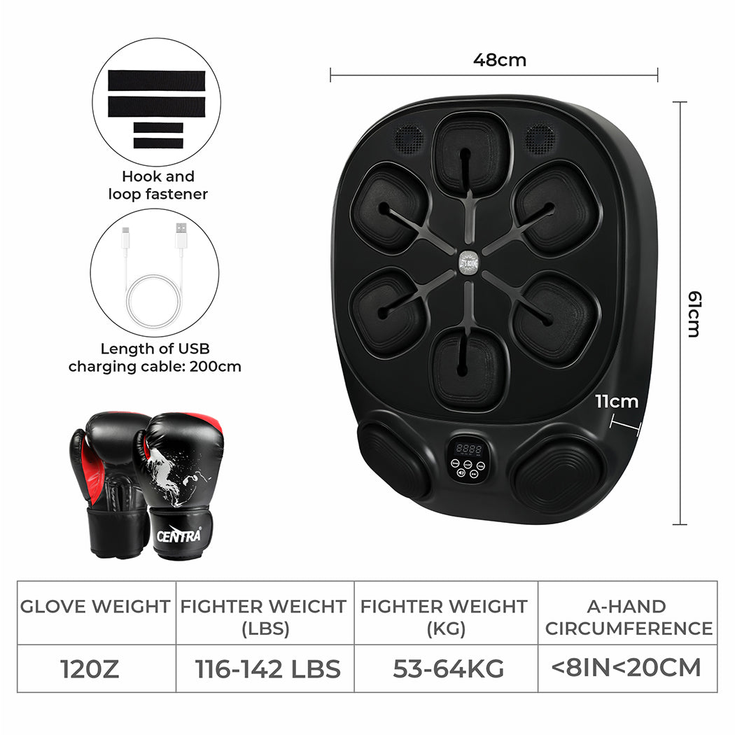 Centra Smart Music Boxing Machine With 12OZ Boxing Glove-1919278364955381762