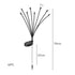 Firfly Solar Lawn Lights 8LED 4PC Outdoor Black-2006733079753920514