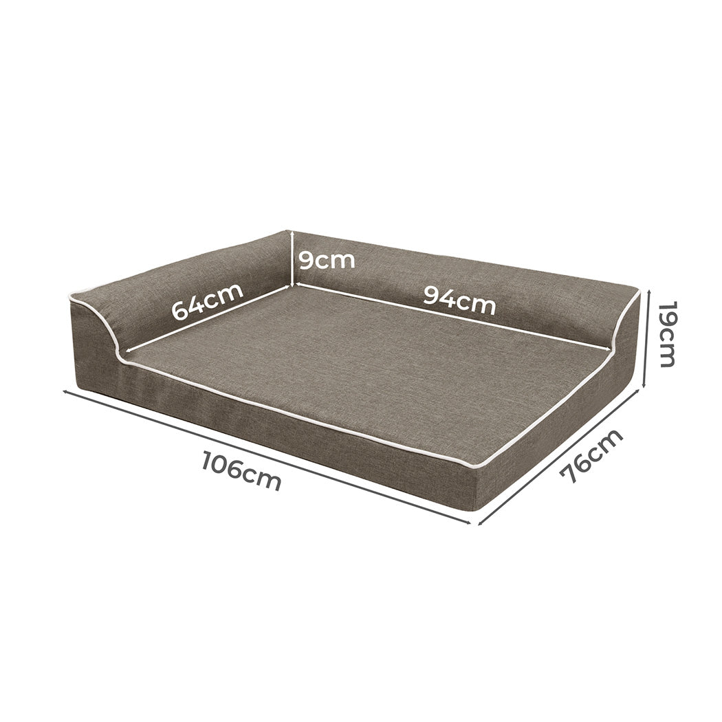 Pawz Orthopedic Dog Bed XL Coffee-1894516775995969538