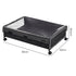 Levede 2Pcs Under Bed Storage Box Wheels Clothes Organizer Dustproof 48L-2072893558603517954