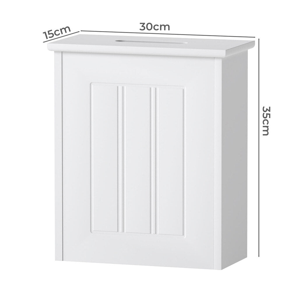 Levede Bathroom Storage Box Lid Slim Toilet Paper Storage Organiser Container-2027211034468683778
