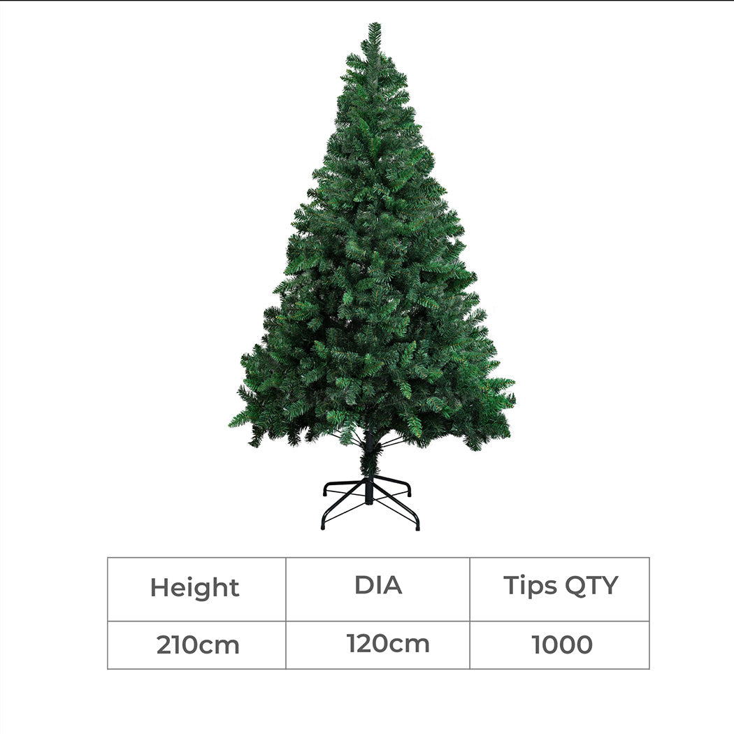 SANTACO 2.1M Christmas Tree with Stand-1942353636256518146