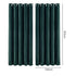 Marlow Blackout Curtains 2X Velvet Room Darkening Eyelet Curtains Decor Green-2072893568359469058