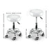 2x Levede Swivel Salon Barstool Hairdressing White-2018816797721104386