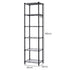 Levede Storage Shelves 6 Tier Carbon Steel Wire Rack Shelving Unit Kitchen Black-2109799590298062851