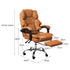 Levede Gaming Chair Office Computer Brown Footrest-1864184461999083522