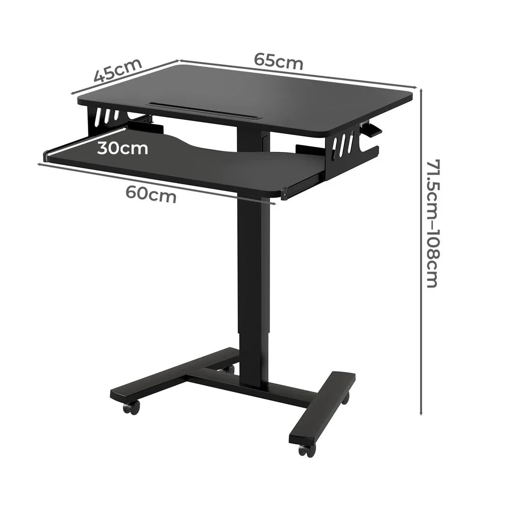 Levede Mobile Standing Desk Adjustable Height Table-2050056913277816834